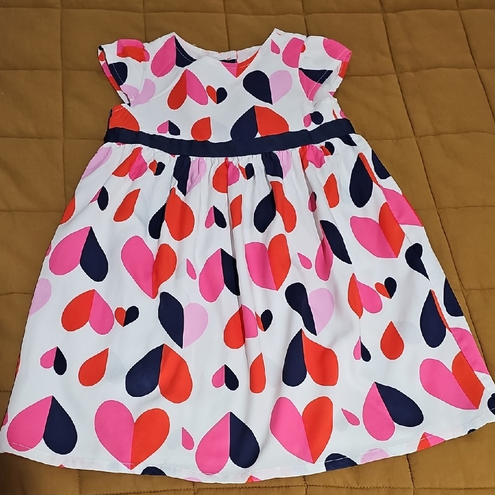 Gymboree Valentines White Dress with Hearts